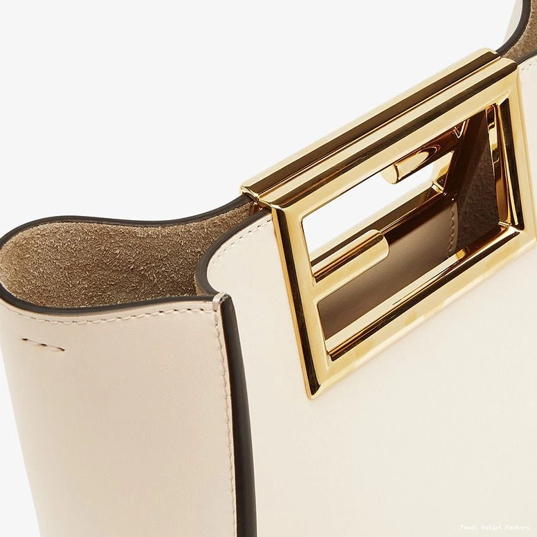 Affordable HOT Calf Fendi Way Bag In Leather White Small 0805